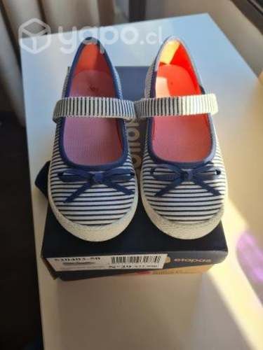 Ballerina Colloky Textil Velcro Niña Azul talla 29