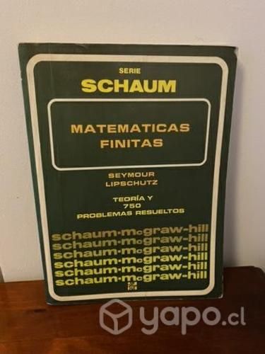 SCHAUM matemáticas finitas antiguo