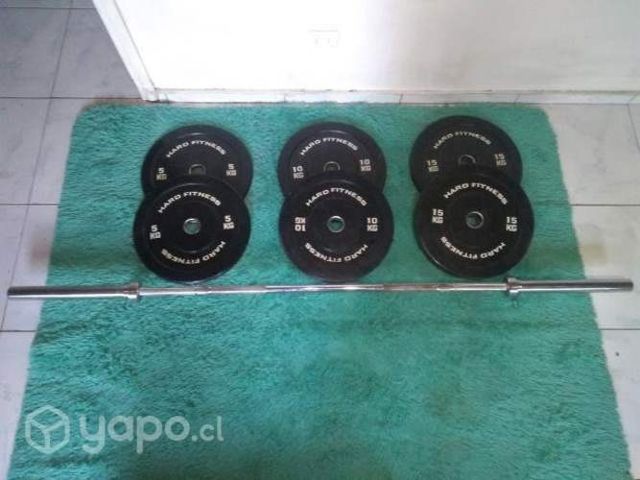 Equipo de barra olímpica + torre de dominadas