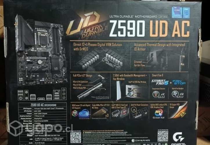 Placa Madre Gigabyte Z590 UD con Wifi
