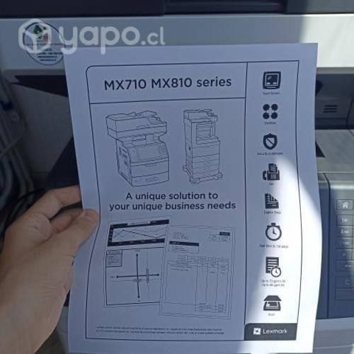 Impresora láser Lexmark MX-711de monocromática