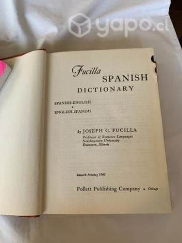 Diccionario Fucilla inglés español español inglés