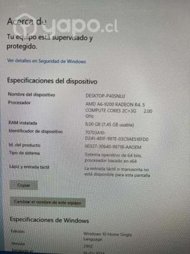 Computador Lenovo AMD