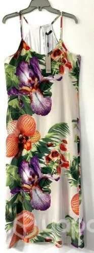 Vestido No Elástico Marca Fbo Italy Talla S/M