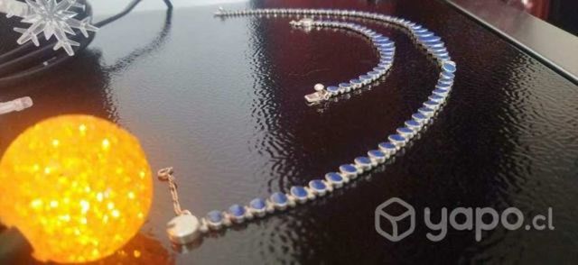 Conjunto de Collar y Pulsera de LAPISLÁZULI