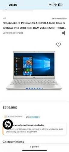 Computadora portatil Hp Pavilion