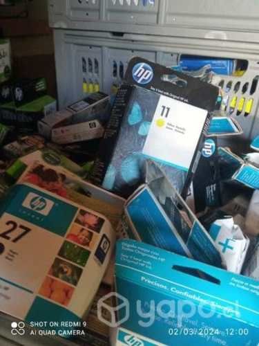 Tintas hp y cabezales diversos modelos originales