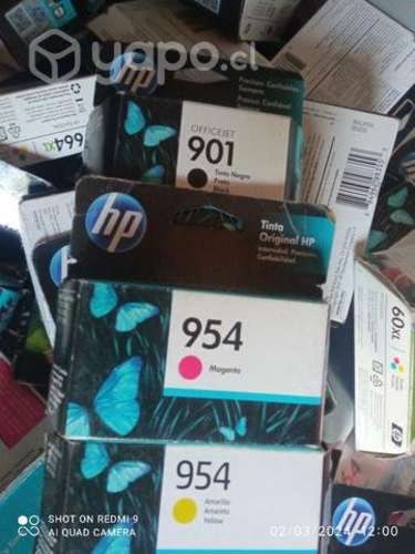 Tintas hp y cabezales diversos modelos originales