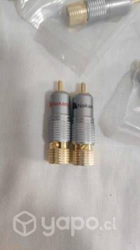 Conector Rca Nakamichi, 1 Hembras, 1 Machos