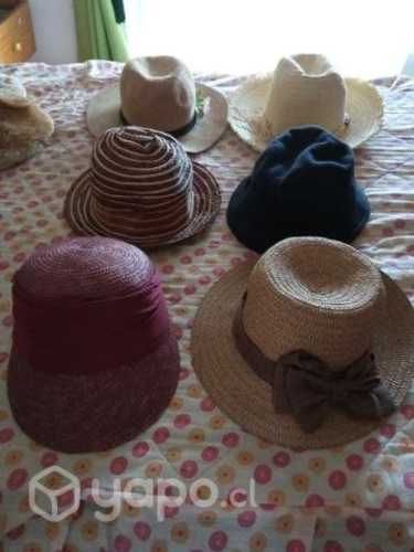 Seis Sombreros de Dama,usados