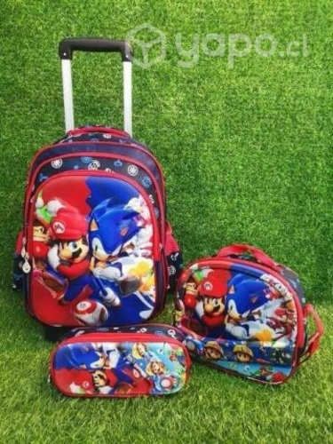 Hermosos Tripack (Mochila+Estuche y lonchera)