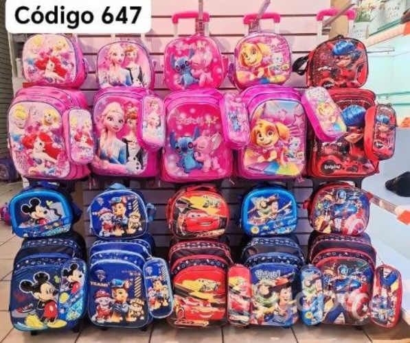 Hermosos Tripack (Mochila+Estuche y lonchera)