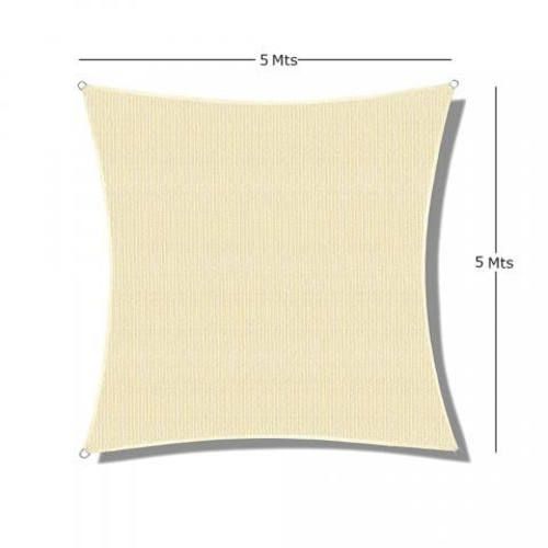 TOLDO RASCHEL CUADRADO 5x5 MT BEIGE / NUEVO