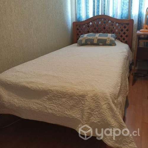 Cama 1 media plaza con conchon