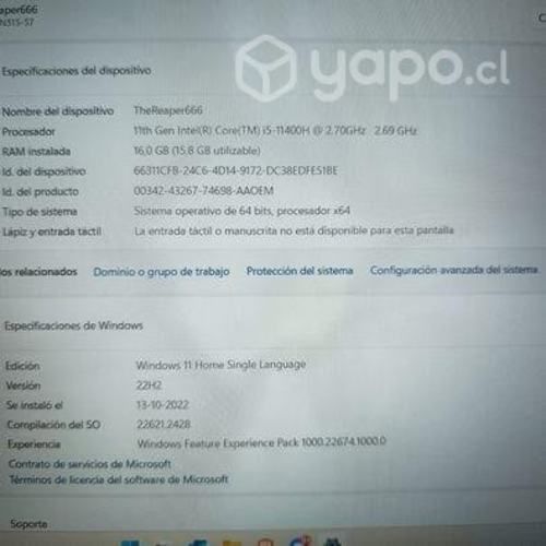 Nitro 5 AN515-57-56VL Gaming Notebook