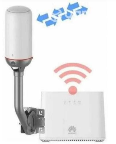 Antena router Internet y carro de arrastre