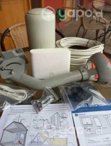 Antena router Internet y carro de arrastre