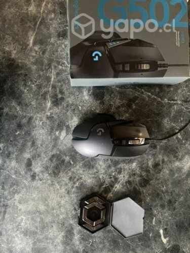 Teclado gaming hyper x alloy fps + logitech g 502