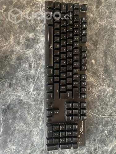 Teclado gaming hyper x alloy fps + logitech g 502