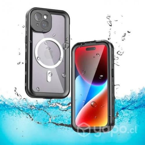 Carcasa Iphone 15 Sumergible Waterproof Black Gray