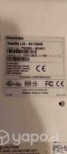 Notebook toshiba satellite