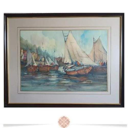 Cuadro de Luis Vicencio * Acuarela de Angelmó