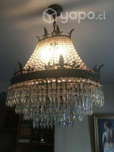 Antigua Lámpara de Bronce