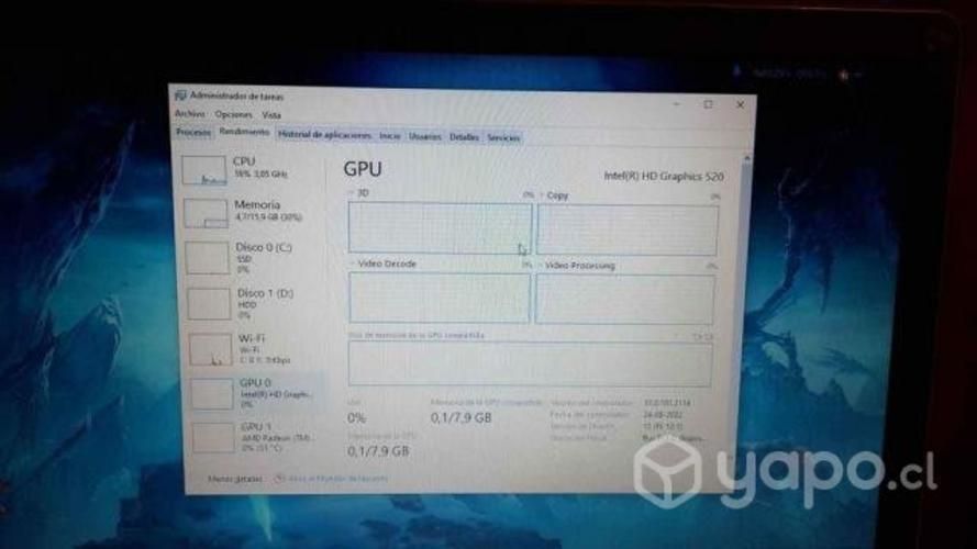 Notebook core i7 por renovación