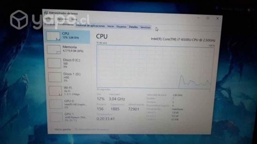 Notebook core i7 por renovación
