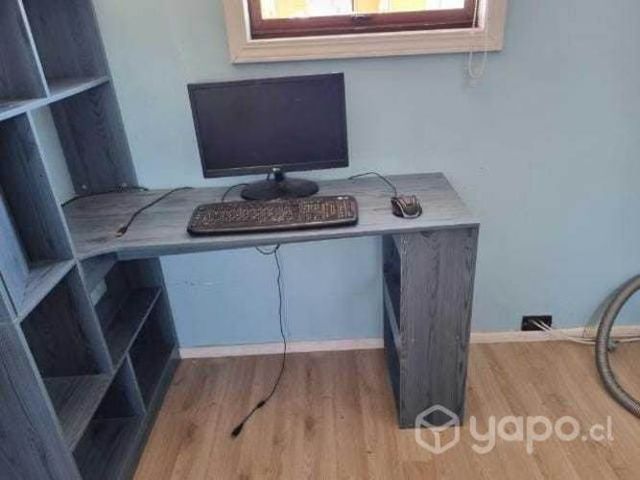 Escritorio azul, melamina