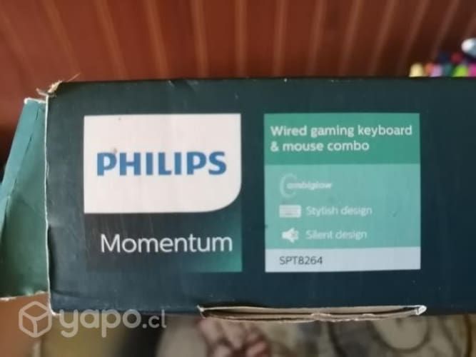 Teclado y Mouse Philips usado