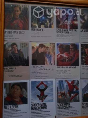 Cuadro con polaroid de spiderman