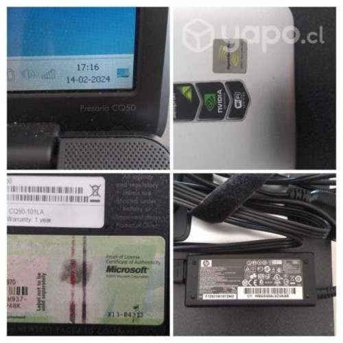 Notebook Compaq Presario CQ50 como nueva impecable