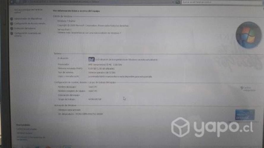 Notebook Compaq Presario CQ50 como nueva impecable