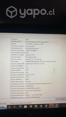 Computador aspire R5