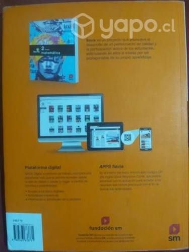 Libro matemática 2 medio proyecto Savia