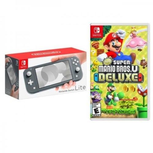 Nintendo Switch Lite Gris más Juego Mario Deluxe