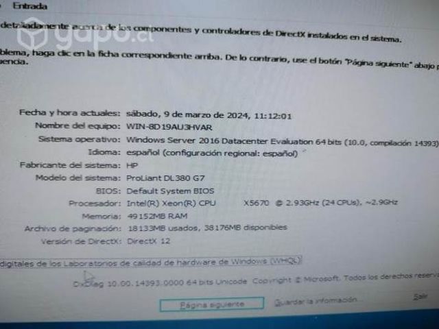 Servidor HP ProLiant DL 380 G7