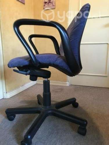 Silla Azul Reclinable, altura ajustable