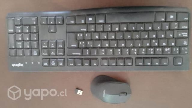Teclado y mouse inalámbricos puerto usb