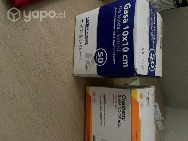 2 cajas de gasas de 10x10