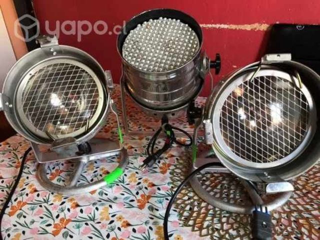 Pack Focos Iluminación Par LED y Halógenos DJ