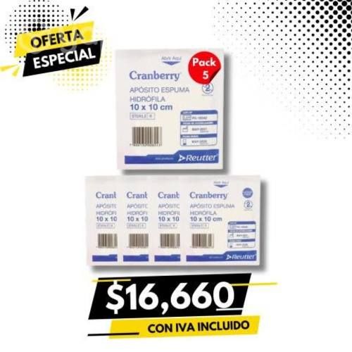 Aposito Alg.Calcio + Plata 10X10 Pack 5