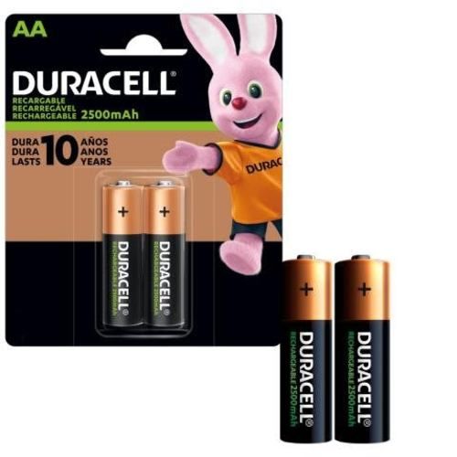 Pilas Recargable AA HR6x2 1.2V Cilindrica Duracell