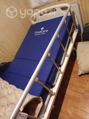 Cama Clinica Manual 4 posiciones con colchón