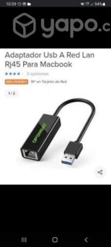 Adaptador red a usb