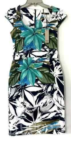 Vestido Entallado Semi Elástico Fbo Italy Xs