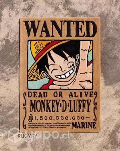 Alfombra luffy d monkey one piece