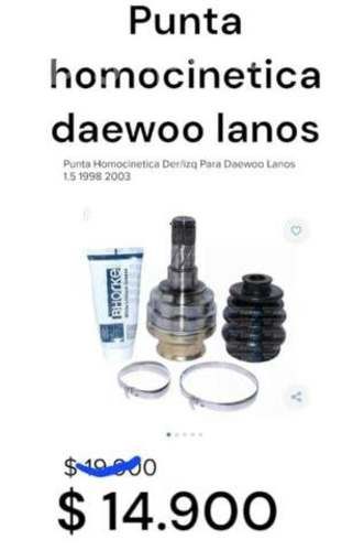 Punta homocinética Daewoo lanos