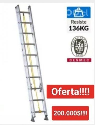 Escalera telescópica 6m